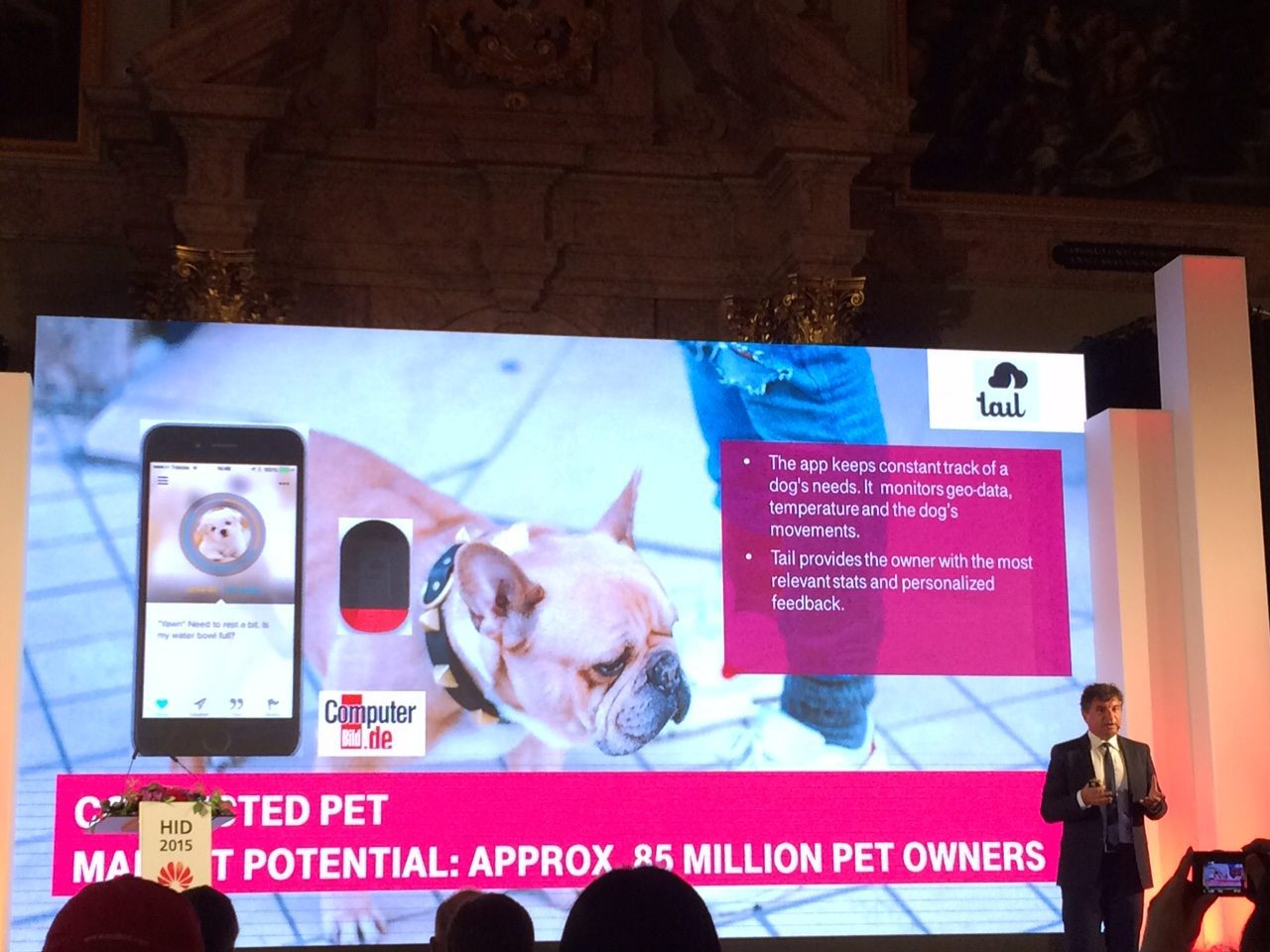 EMEA: Huawei Innovation Days Round One 10 Fitness tracker for dogs to keep track of your pet's daily movement.