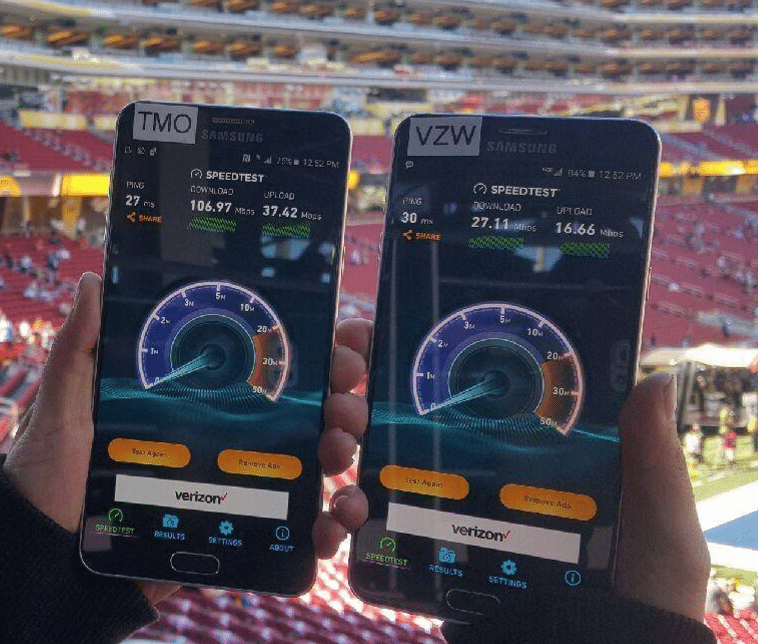 T-Mobile, Verizon take network fight to the Super Bowl 8 t-mobile verizon super bowl