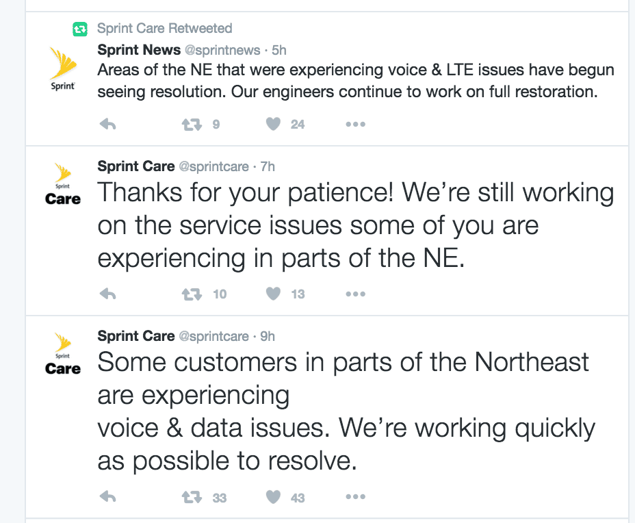Sprint network outage hits Northeast 8 sprint