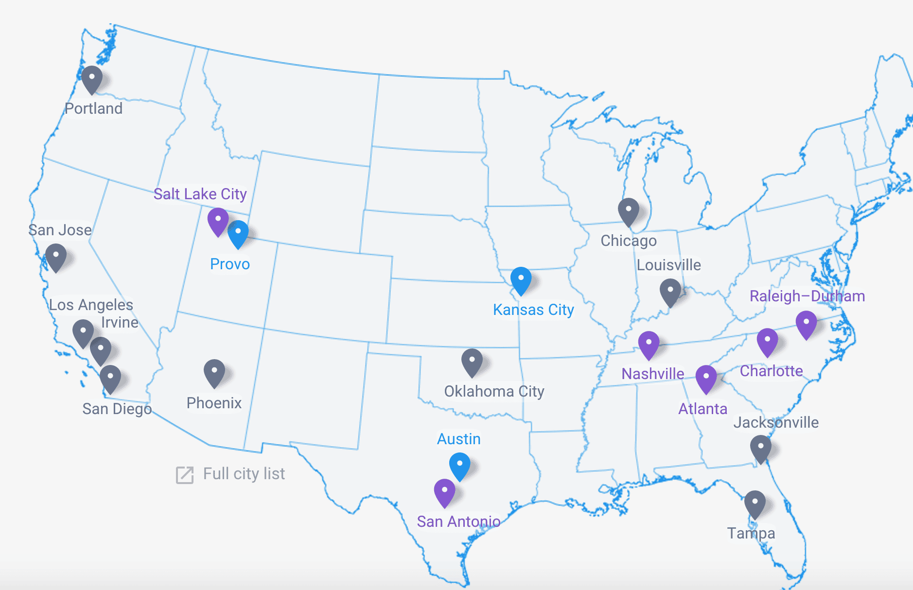 Google, AT&T continue fiber network expansions 8 google fiber map